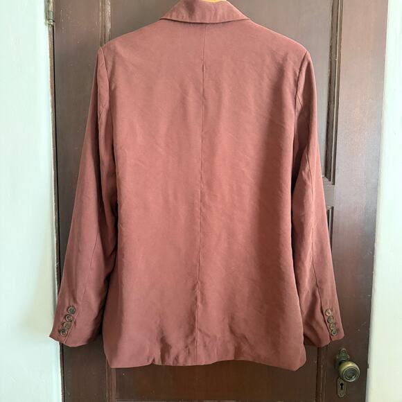 WeWoreWhat | Brown Oversized Single Button Boxy blazer | Medium - Picture 2 of 6